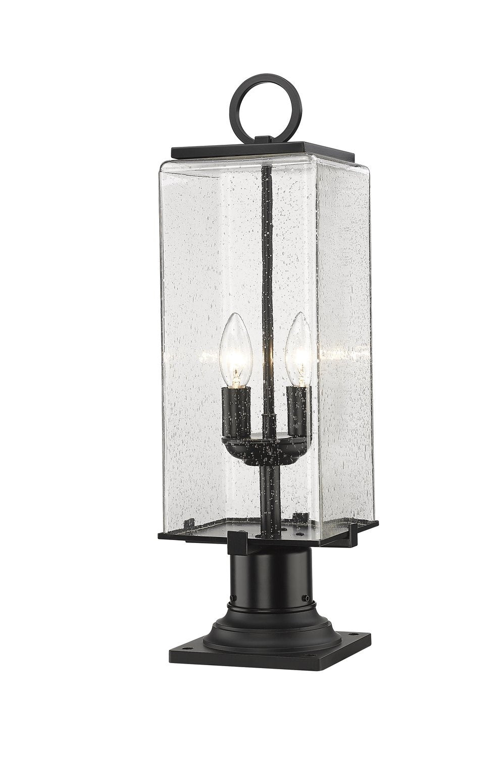 Z-LITE SANA 2 LIGHT OUTDOOR PIER MOUNTED FIXTURE | 592PHMR-533PM-BK