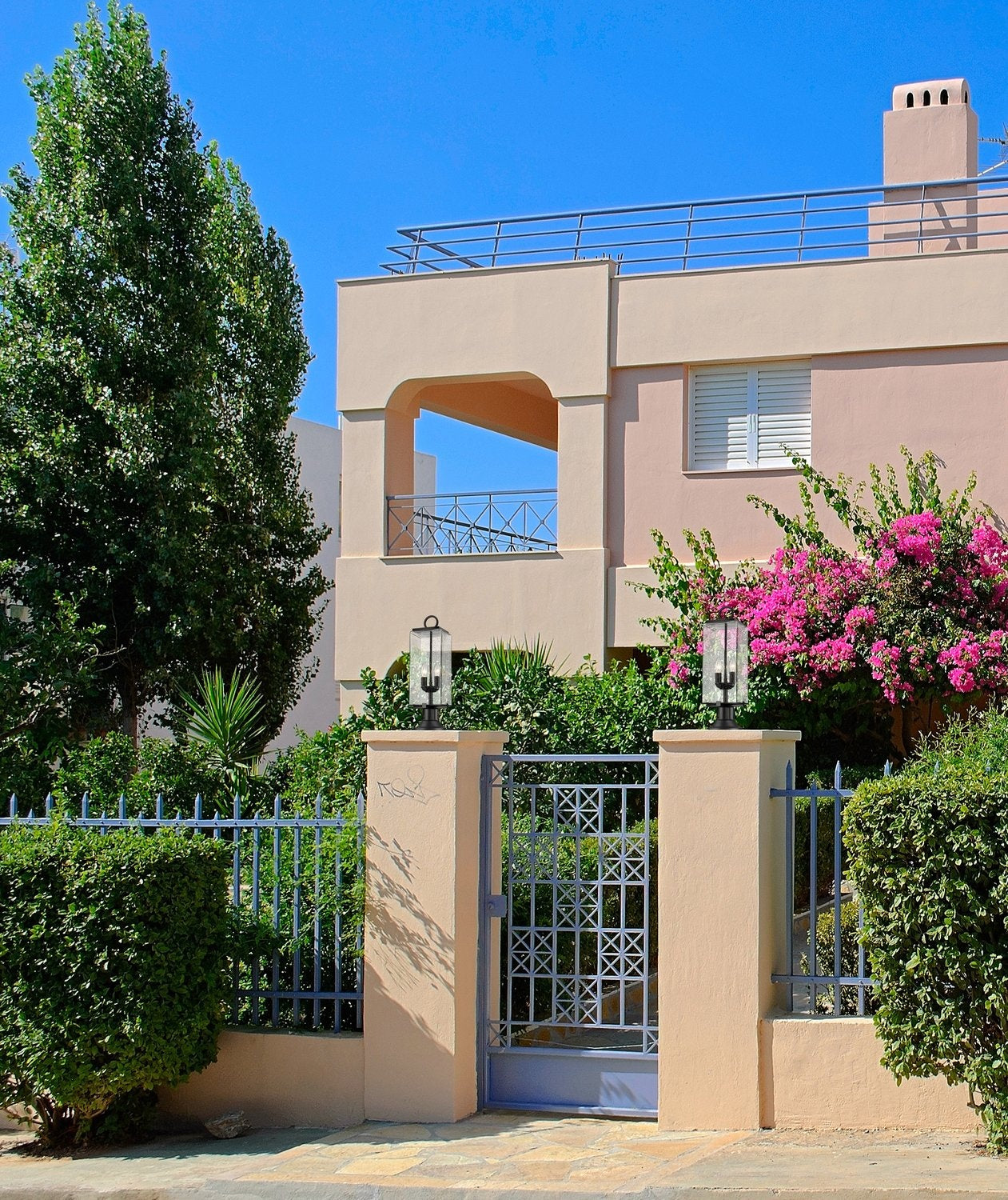 Z-LITE SANA 2 LIGHT OUTDOOR PIER MOUNTED FIXTURE | 592PHMR-553PM-BK - Post