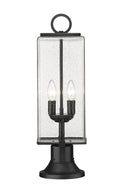 Z-LITE SANA 2 LIGHT OUTDOOR PIER MOUNTED FIXTURE | 592PHMR-553PM-BK