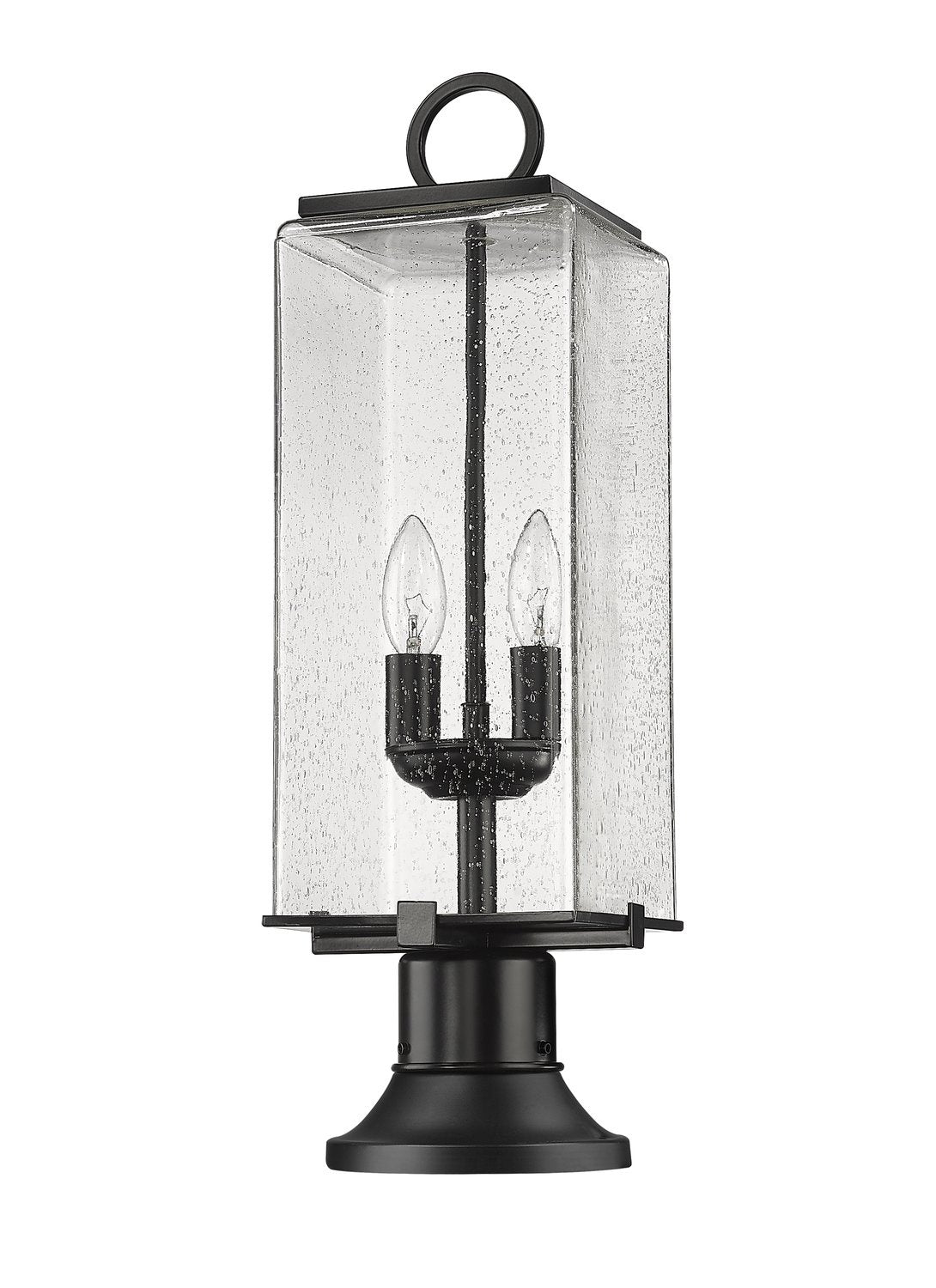 Z-LITE SANA 2 LIGHT OUTDOOR PIER MOUNTED FIXTURE | 592PHMR-553PM-BK
