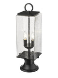 Z-LITE SANA 2 LIGHT OUTDOOR PIER MOUNTED FIXTURE | 592PHMR-553PM-BK