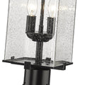 Z-LITE SANA OUTDOOR POST MOUNTED FIXTURE | 592PHMR-567P-BK - Post