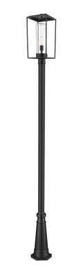 Z-LITE SHERIDAN OUTDOOR POST MOUNTED FIXTURE | 594PHBR-519P-BK - Post