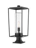 Z-LITE SHERIDAN OUTDOOR PIER MOUNTED FIXTURE | 594PHBR-533PM-BK