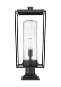 Z-LITE SHERIDAN OUTDOOR PIER MOUNTED FIXTURE | 594PHBR-533PM-BK