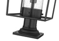 Z-LITE SHERIDAN OUTDOOR PIER MOUNTED FIXTURE | 594PHBR-533PM-BK - Post