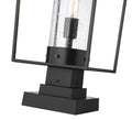 Z-LITE SHERIDAN OUTDOOR PIER MOUNTED FIXTURE | 594PHBS-SQPM-BK