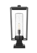 Z-LITE SHERIDAN OUTDOOR PIER MOUNTED FIXTURE | 594PHBS-SQPM-BK