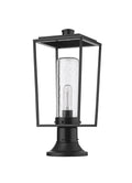 Z-LITE SHERIDAN OUTDOOR PIER MOUNTED FIXTURE | 594PHMR-553PM-BK