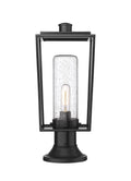 Z-LITE SHERIDAN OUTDOOR PIER MOUNTED FIXTURE | 594PHMR-553PM-BK - Post