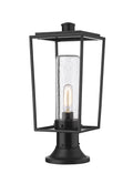 Z-LITE SHERIDAN OUTDOOR PIER MOUNTED FIXTURE | 594PHMR-553PM-BK - Post