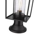 Z-LITE SHERIDAN OUTDOOR PIER MOUNTED FIXTURE | 594PHMR-553PM-BK