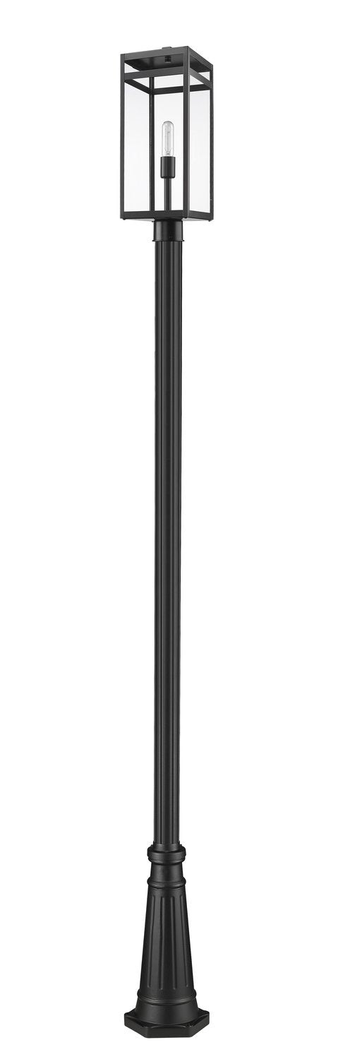 Z-LITE NURI OUTDOOR POST MOUNTED FIXTURE | 596PHBR-519P-BK - Post