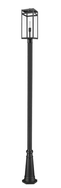 Z-LITE NURI OUTDOOR POST MOUNTED FIXTURE | 596PHBR-519P-BK - Post