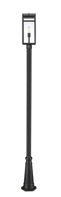 Z-LITE NURI OUTDOOR POST MOUNTED FIXTURE | 596PHBR-519P-BK - Post