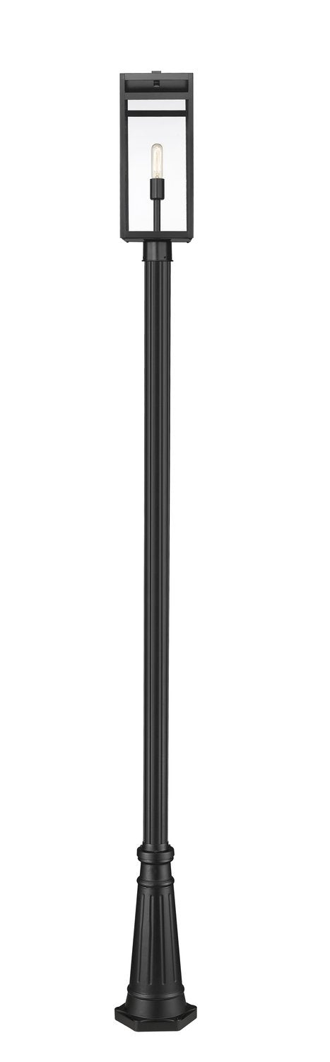 Z-LITE NURI OUTDOOR POST MOUNTED FIXTURE | 596PHBR-519P-BK - Post