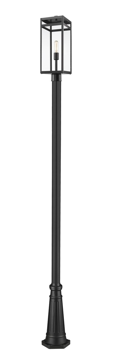 Z-LITE NURI OUTDOOR POST MOUNTED FIXTURE | 596PHBR-519P-BK - Post