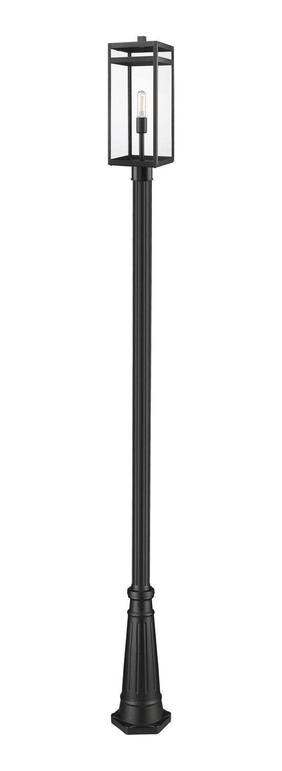 Z-LITE NURI OUTDOOR POST MOUNTED FIXTURE | 596PHBR-519P-BK - Post