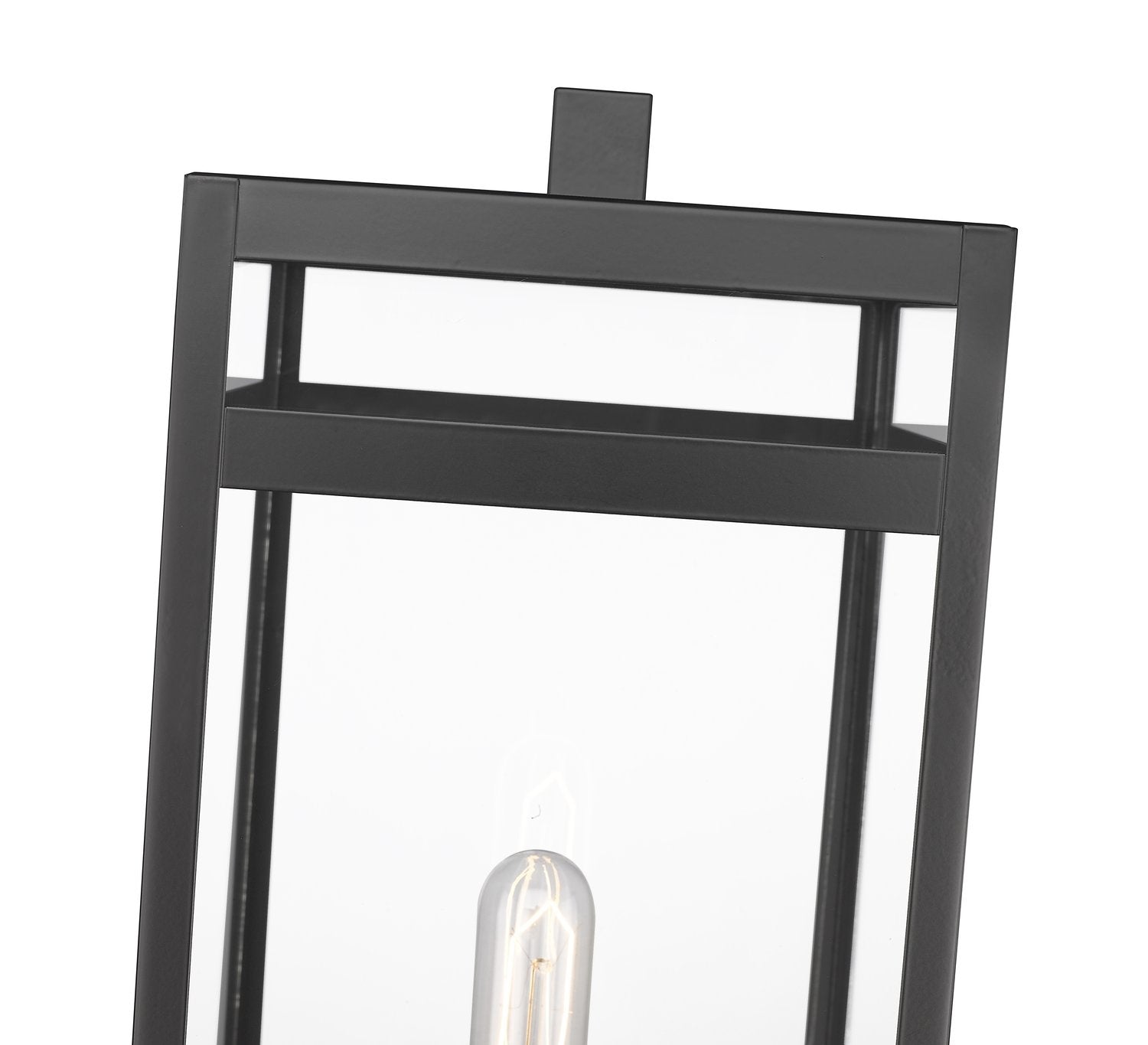 Z-LITE NURI OUTDOOR PIER MOUNTED FIXTURE (596PHBR) | 596PHBR-553PM-BK - Post