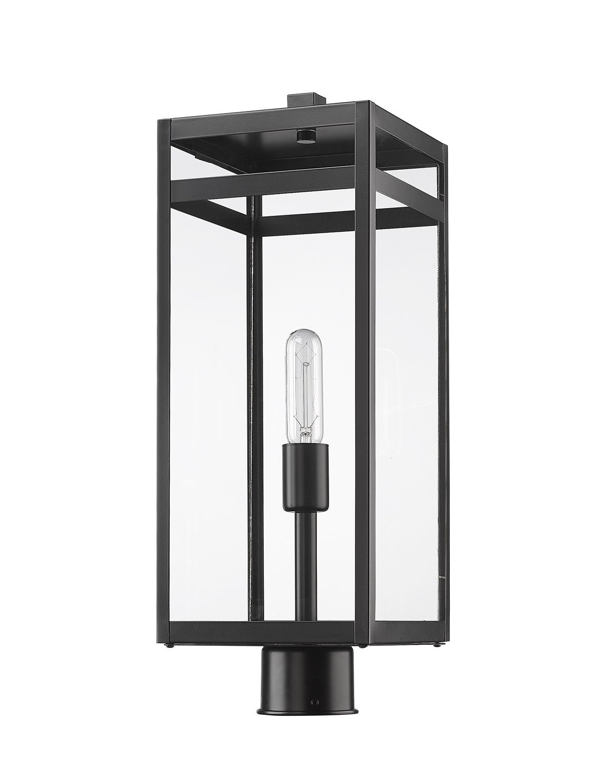 Z-LITE NURI OUTDOOR POST MOUNT FIXTURE | 596PHBR-BK - Post
