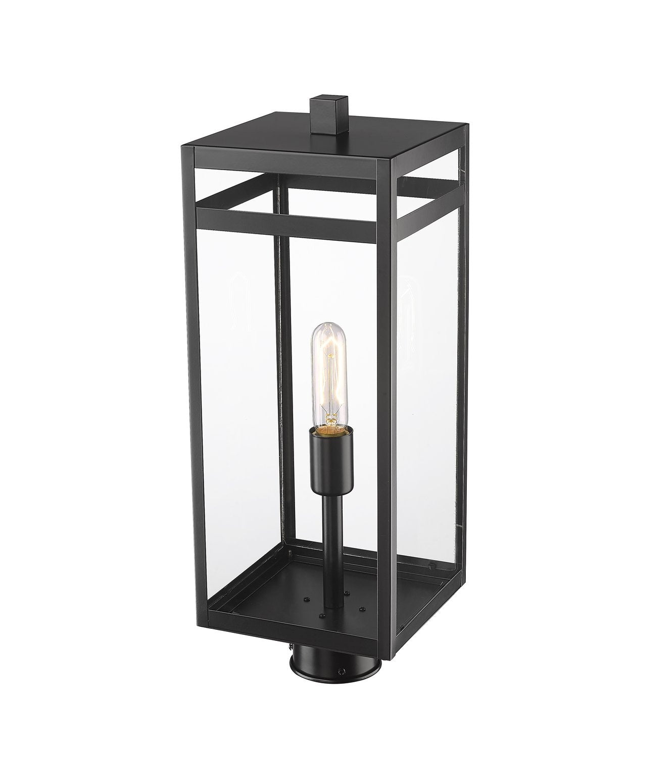 Z-LITE NURI OUTDOOR POST MOUNT FIXTURE | 596PHBR-BK - Post
