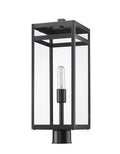 Z-LITE NURI OUTDOOR POST MOUNT FIXTURE | 596PHBR-BK - Post