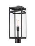 Z-LITE NURI OUTDOOR POST MOUNT FIXTURE | 596PHBR-BK - Post