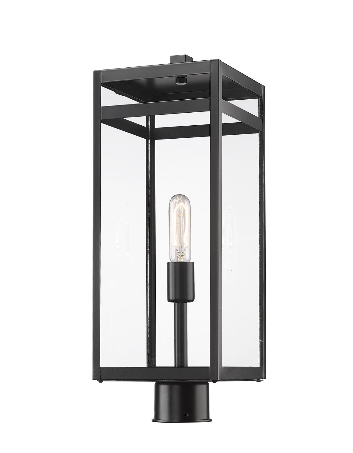 Z-LITE NURI OUTDOOR POST MOUNT FIXTURE | 596PHBR-BK - Post