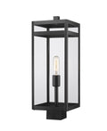 Z-LITE NURI OUTDOOR POST MOUNT FIXTURE | 596PHBS-BK - Post