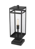Z-LITE NURI OUTDOOR PIER MOUNTED FIXTURE (596PHBS) | 596PHBS-SQPM-BK - Post