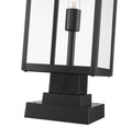 Z-LITE NURI OUTDOOR PIER MOUNTED FIXTURE (596PHBS) | 596PHBS-SQPM-BK