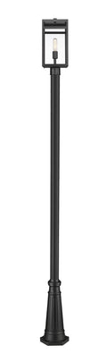 Z-LITE NURI OUTDOOR POST MOUNTED FIXTURE | 596PHMR-519P-BK - Post