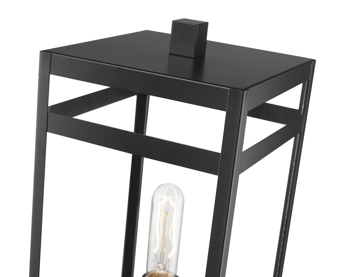 Z-LITE NURI OUTDOOR PIER MOUNTED FIXTURE (596PHMR) | 596PHMR-533PM-BK - Post