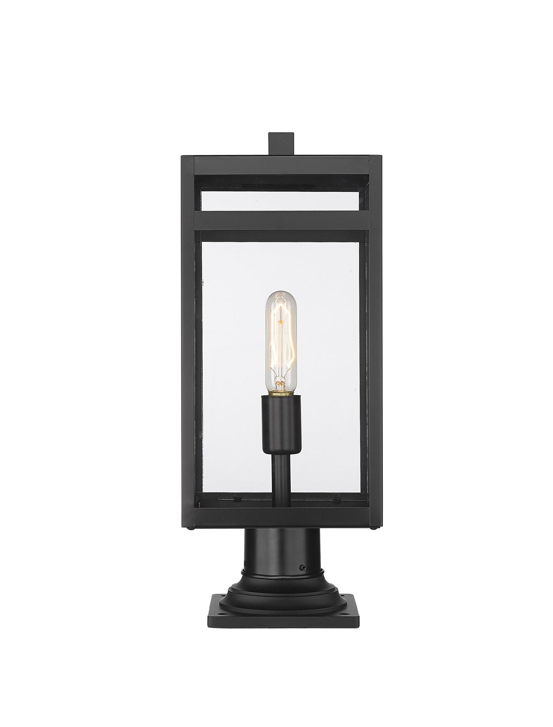 Z-LITE NURI OUTDOOR PIER MOUNTED FIXTURE (596PHMR) | 596PHMR-533PM-BK