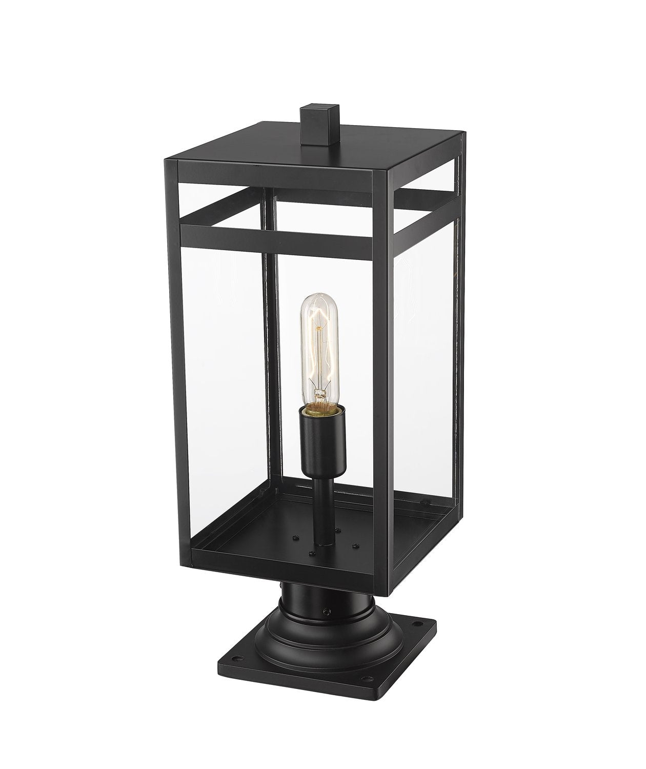 Z-LITE NURI OUTDOOR PIER MOUNTED FIXTURE (596PHMR) | 596PHMR-533PM-BK - Post