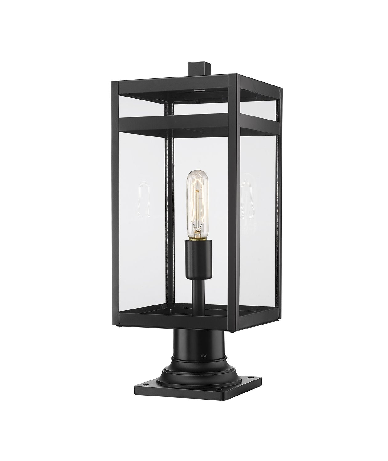 Z-LITE NURI OUTDOOR PIER MOUNTED FIXTURE (596PHMR) | 596PHMR-533PM-BK