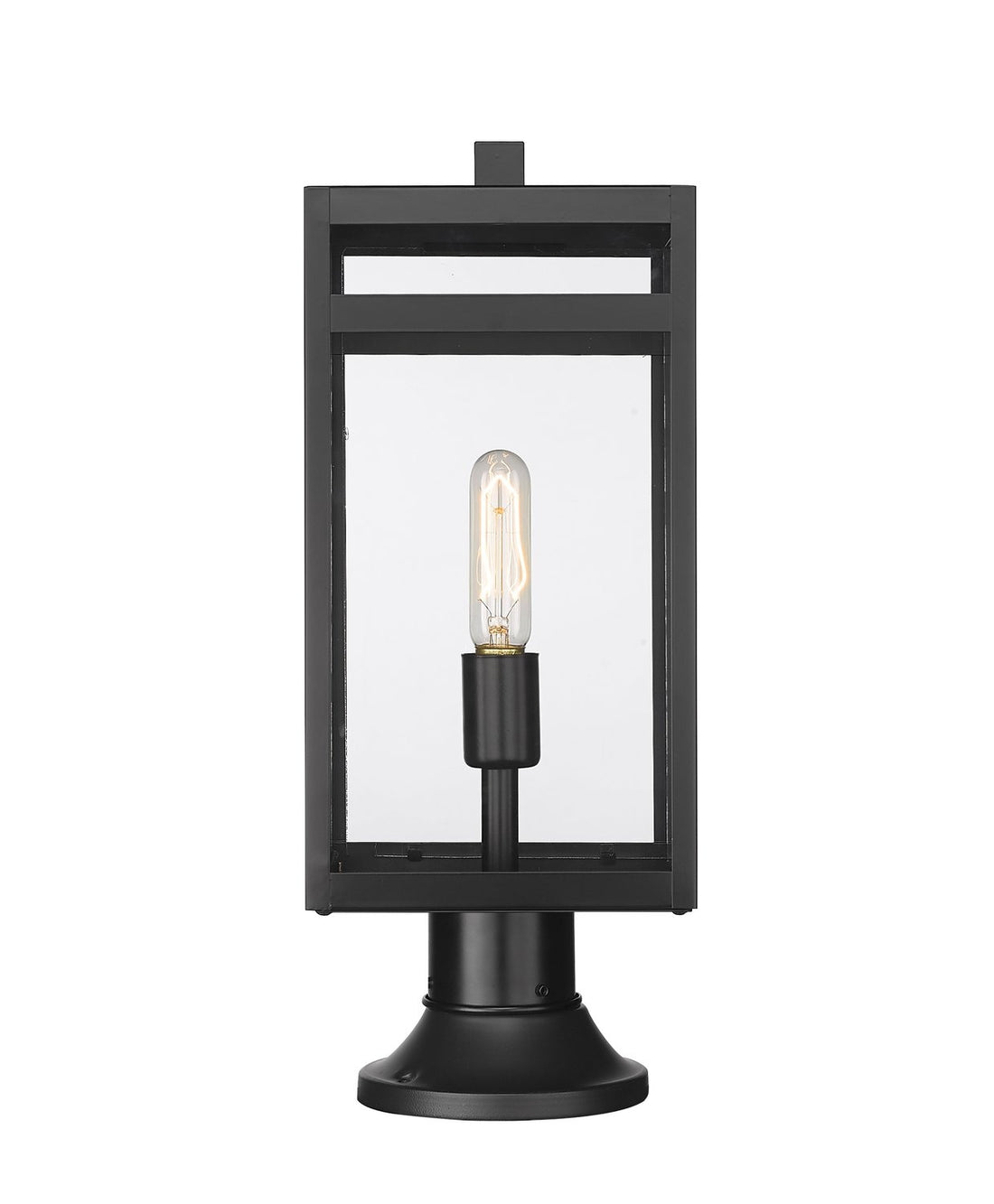 Z-LITE NURI OUTDOOR PIER MOUNTED FIXTURE (596PHMR) | 596PHMR-553PM-BK - Post
