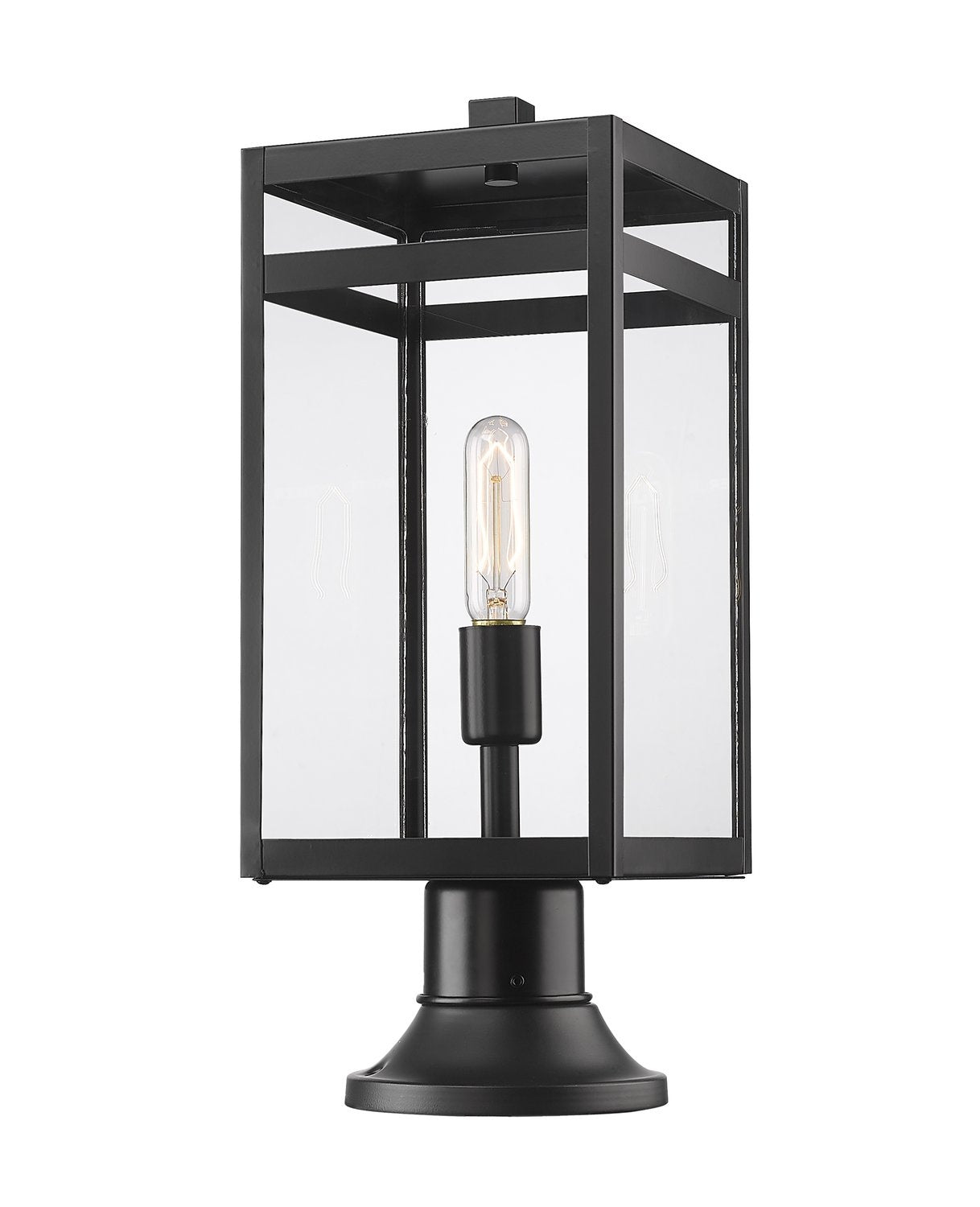 Z-LITE NURI OUTDOOR PIER MOUNTED FIXTURE (596PHMR) | 596PHMR-553PM-BK - Post