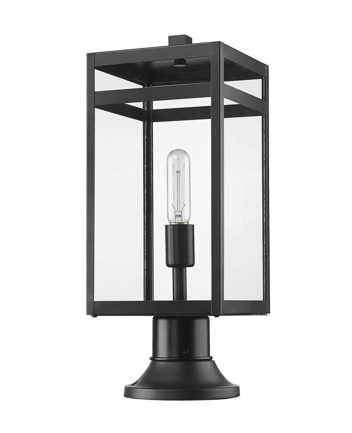 Z-LITE NURI OUTDOOR PIER MOUNTED FIXTURE (596PHMR) | 596PHMR-553PM-BK - Post