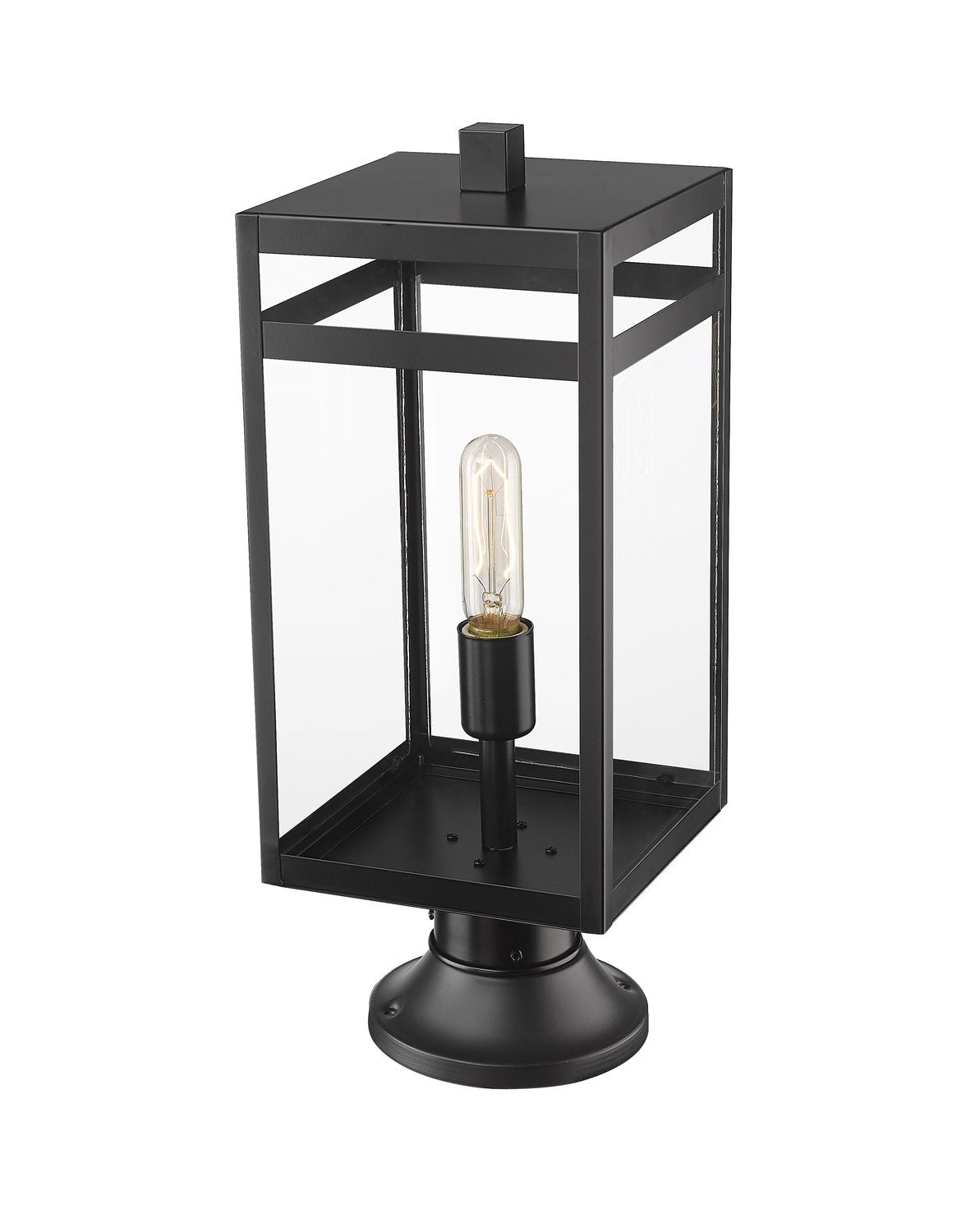 Z-LITE NURI OUTDOOR PIER MOUNTED FIXTURE (596PHMR) | 596PHMR-553PM-BK