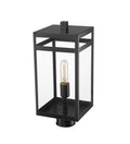 Z-LITE NURI OUTDOOR POST MOUNT FIXTURE | 596PHMR-BK - Post
