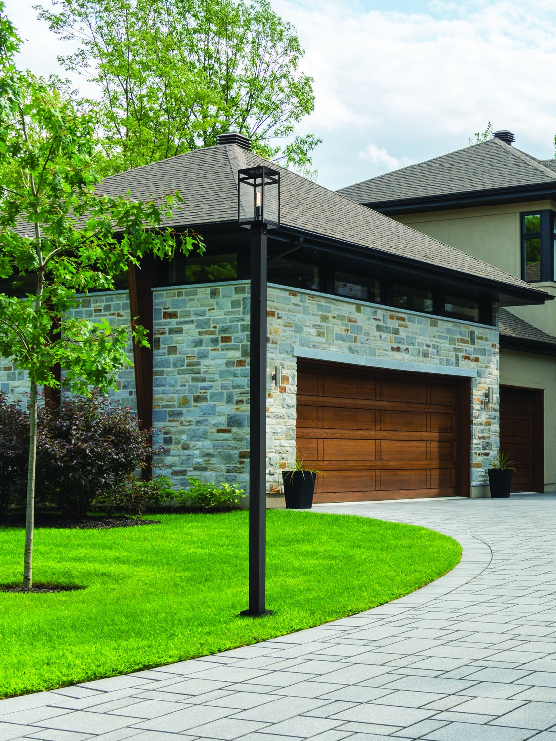 Z-LITE NURI OUTDOOR POST MOUNTED FIXTURE | 596PHMS-536P-BK - Post