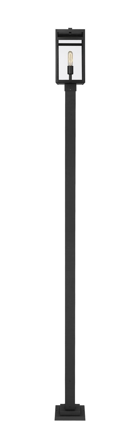 Z-LITE NURI OUTDOOR POST MOUNTED FIXTURE | 596PHMS-536P-BK - Post