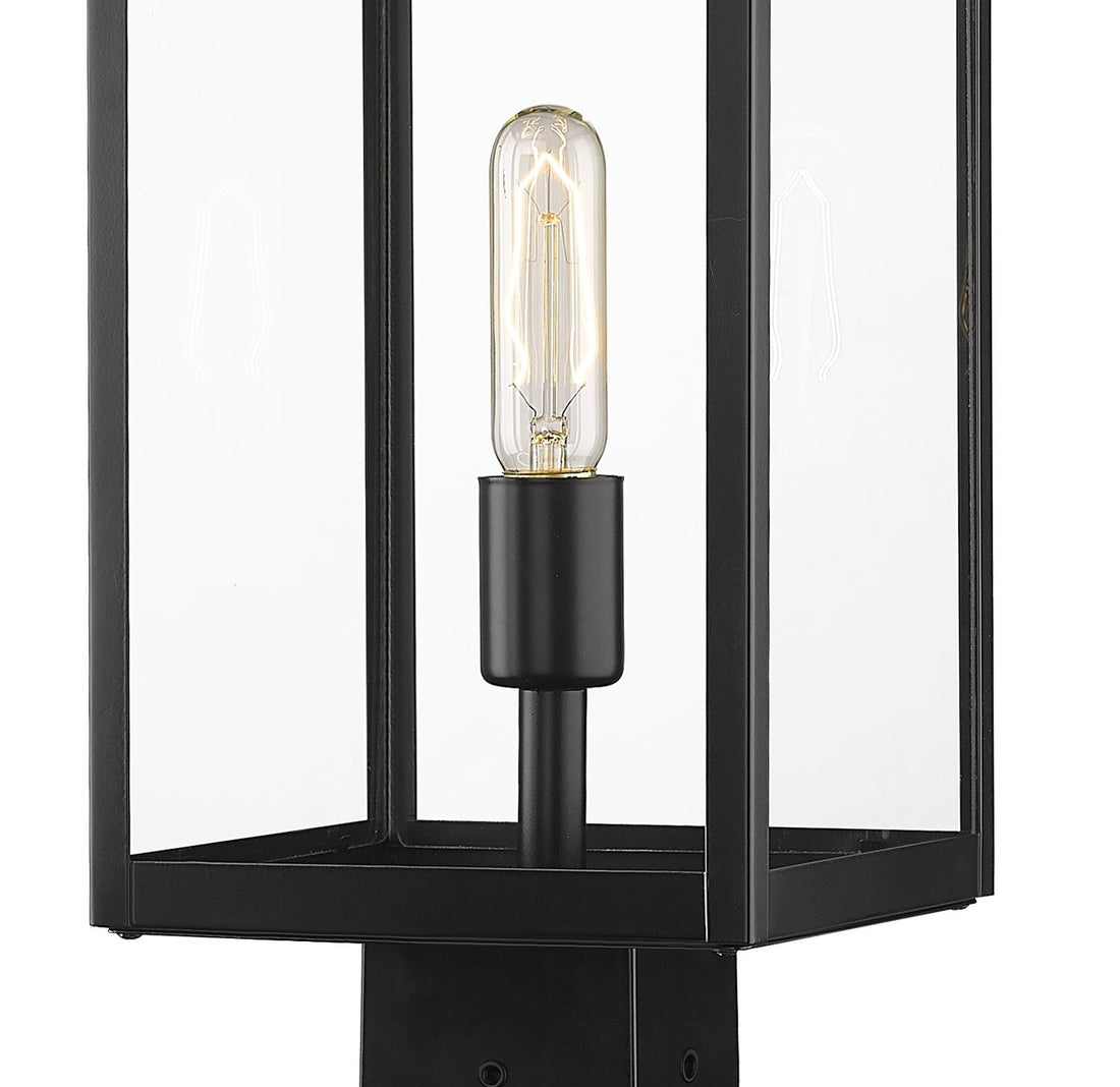 Z-LITE NURI OUTDOOR POST MOUNTED FIXTURE | 596PHMS-536P-BK - Post