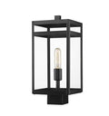 Z-LITE NURI OUTDOOR POST MOUNT FIXTURE | 596PHMS-BK - Post