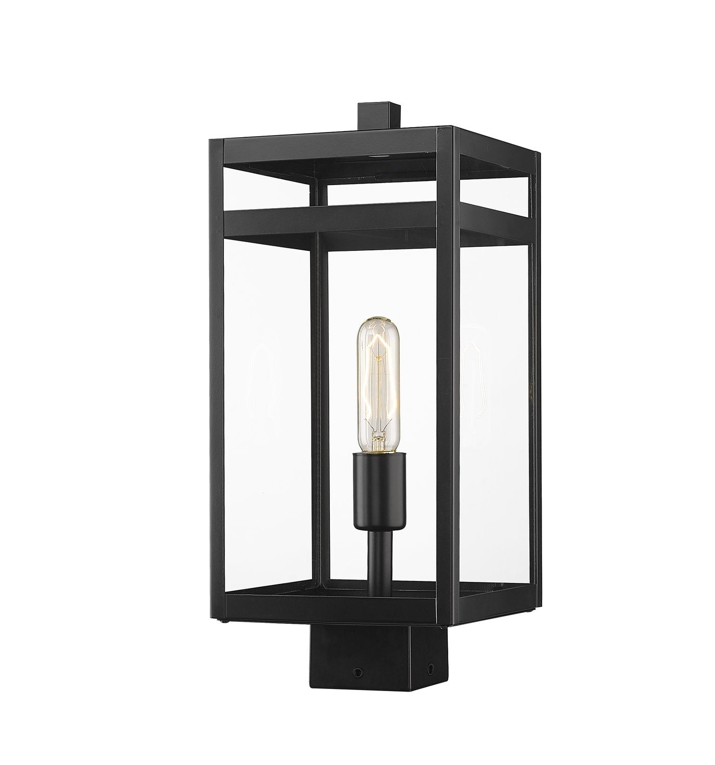Z-LITE NURI OUTDOOR POST MOUNT FIXTURE | 596PHMS-BK - Post