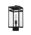 Z-LITE NURI OUTDOOR POST MOUNT FIXTURE | 596PHMS-BK - Post