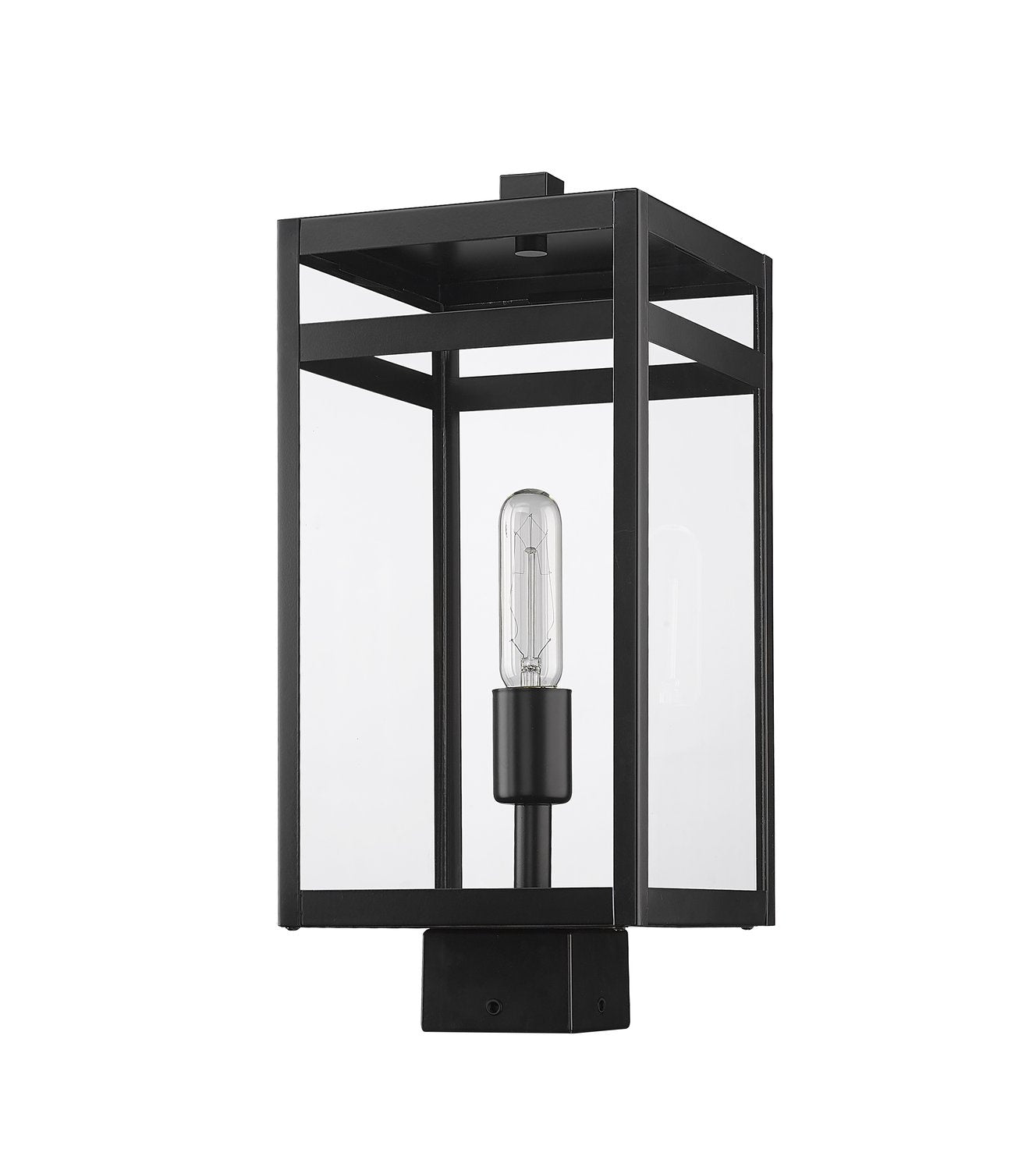 Z-LITE NURI OUTDOOR POST MOUNT FIXTURE | 596PHMS-BK - Post