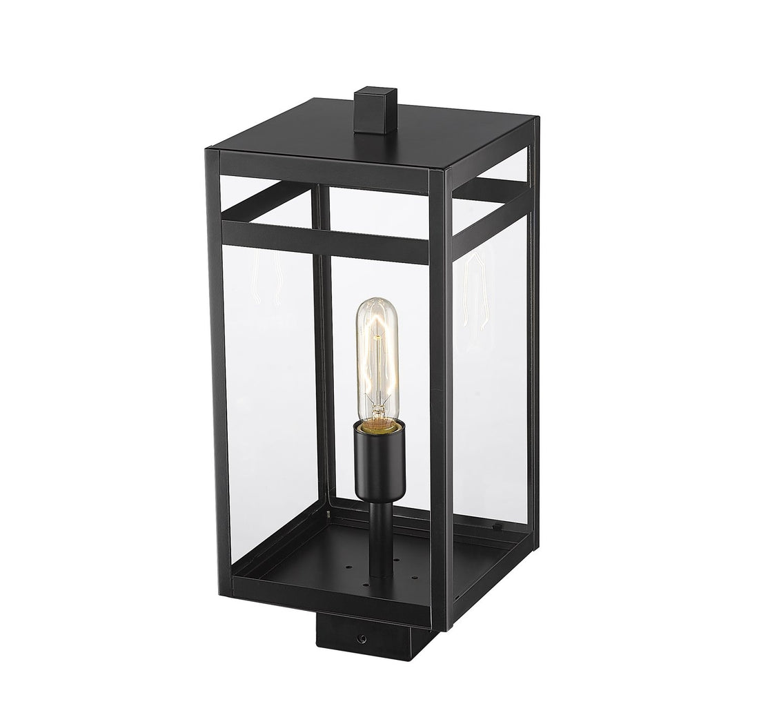 Z-LITE NURI OUTDOOR POST MOUNT FIXTURE | 596PHMS-BK - Post