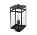 Z-LITE NURI OUTDOOR POST MOUNT FIXTURE | 596PHMS-BK - Post